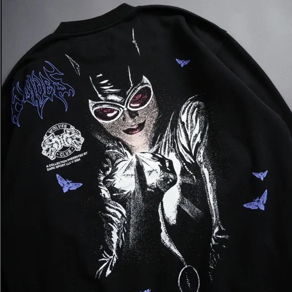 New Darc Sport X Catwoman Dangerous London Crewneck [Large] In Black